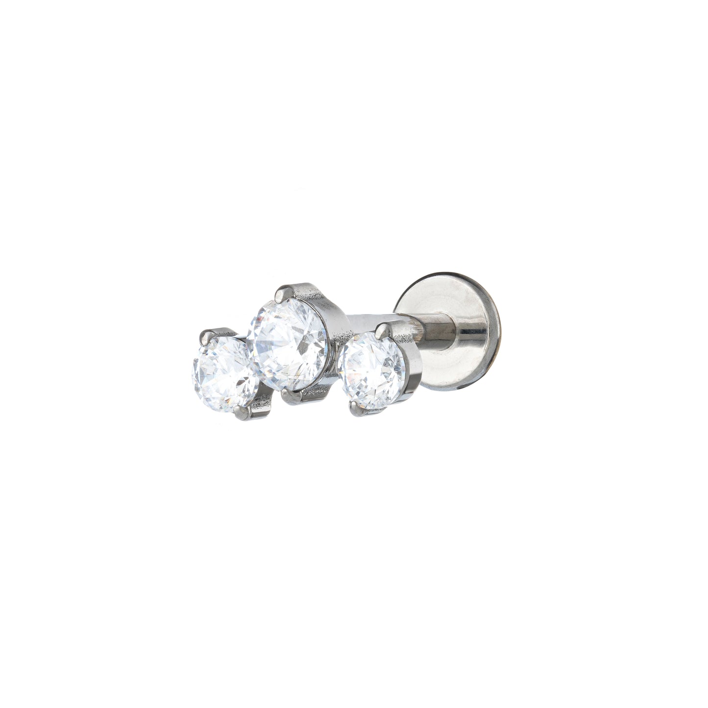 Titanium 3 Round Zirconia Labret