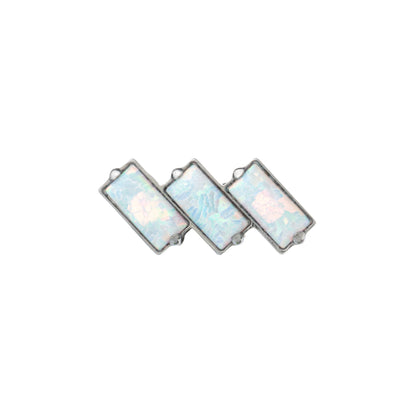 Titanium Parallel Opal Stone Top