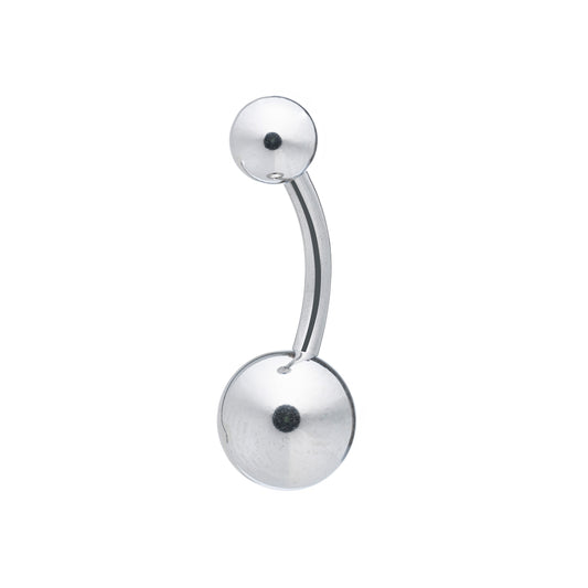 Titanium Externally Threaded Navel Banana 14G (1.6mm)