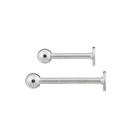 Titanium Externally Threaded Labret 16G (1.2mm)