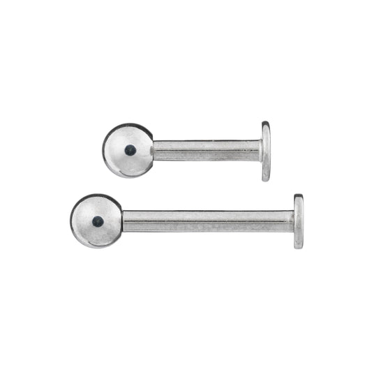 Titanium Externally Threaded Labret 14G (1.6mm)