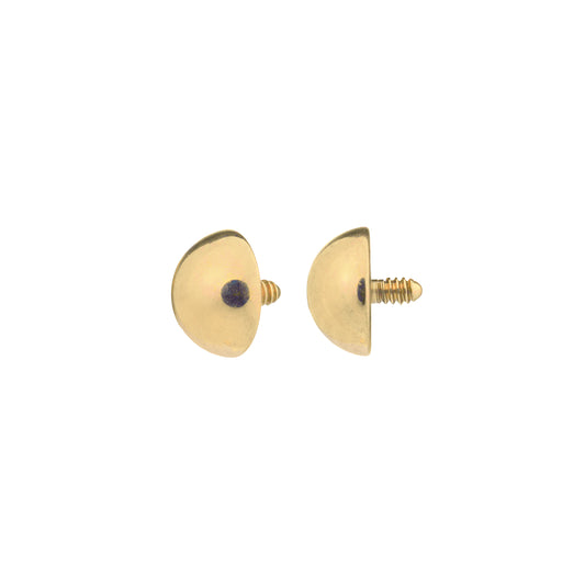 Titanium Gold PVD Plated Dome Dermal Top